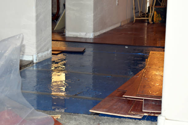 Professional Emergency Water Damage Restoration technician working in Landers, CA